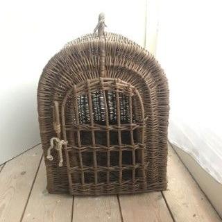 HD6942 vintage rieten katten reismand